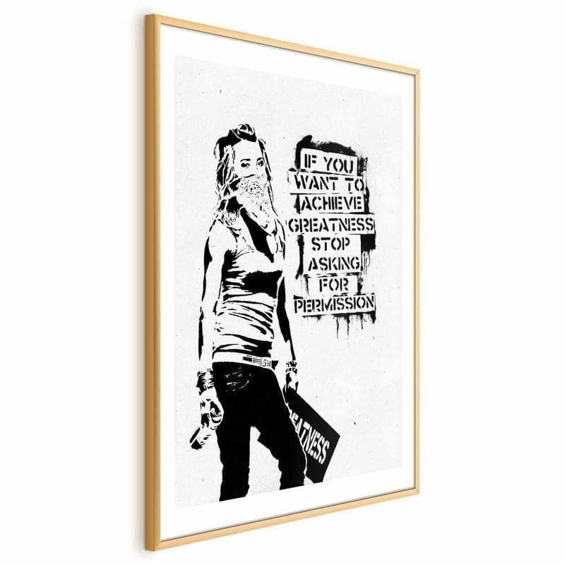 Poster - Girl with Graffiti in Poster e stampe Collezione Casa - Trebisacce, commercioVirtuoso.it