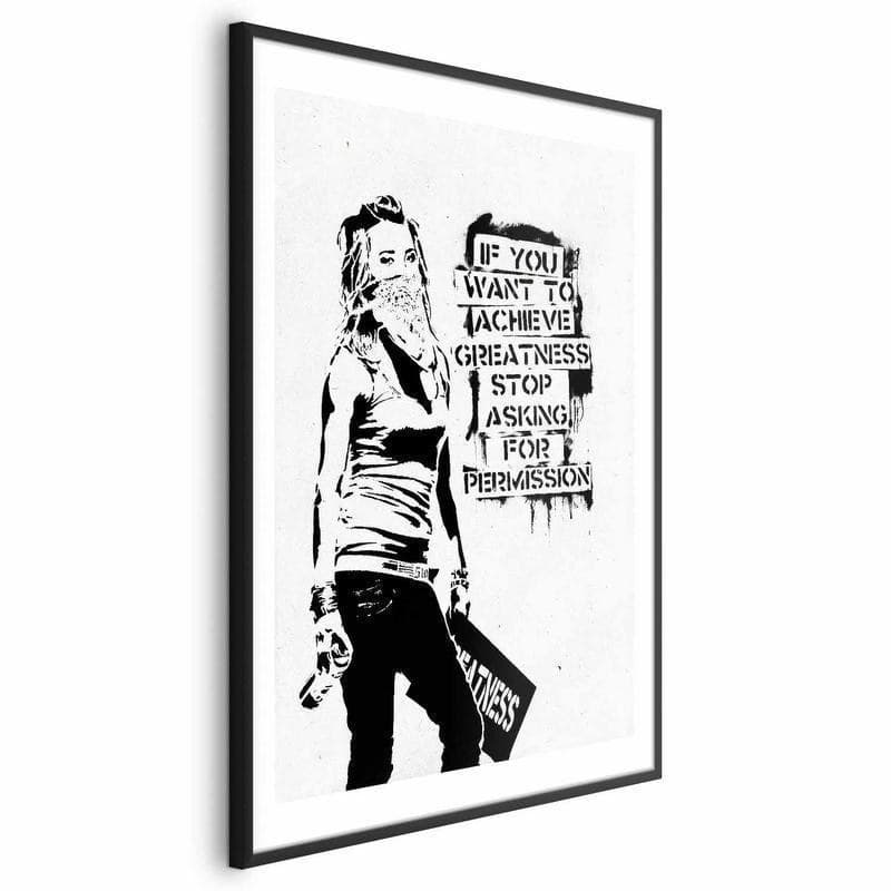 Poster - Girl with Graffiti in Poster e stampe Collezione Casa - Trebisacce, commercioVirtuoso.it