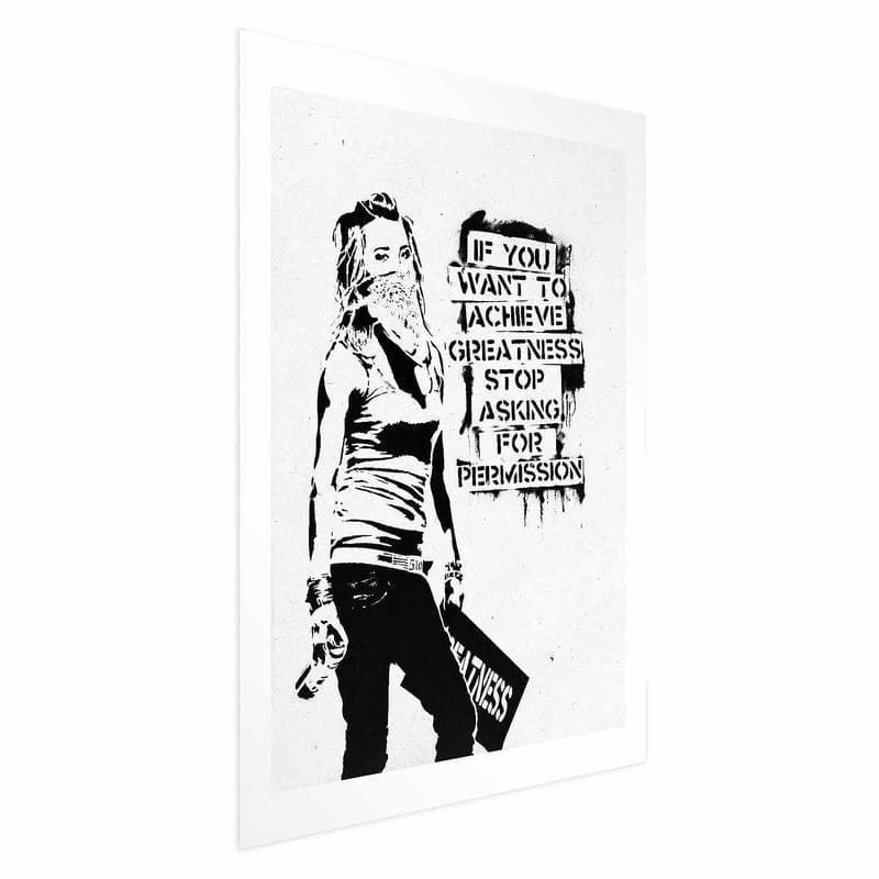 Poster - Girl with Graffiti in Poster e stampe Collezione Casa - Trebisacce, commercioVirtuoso.it
