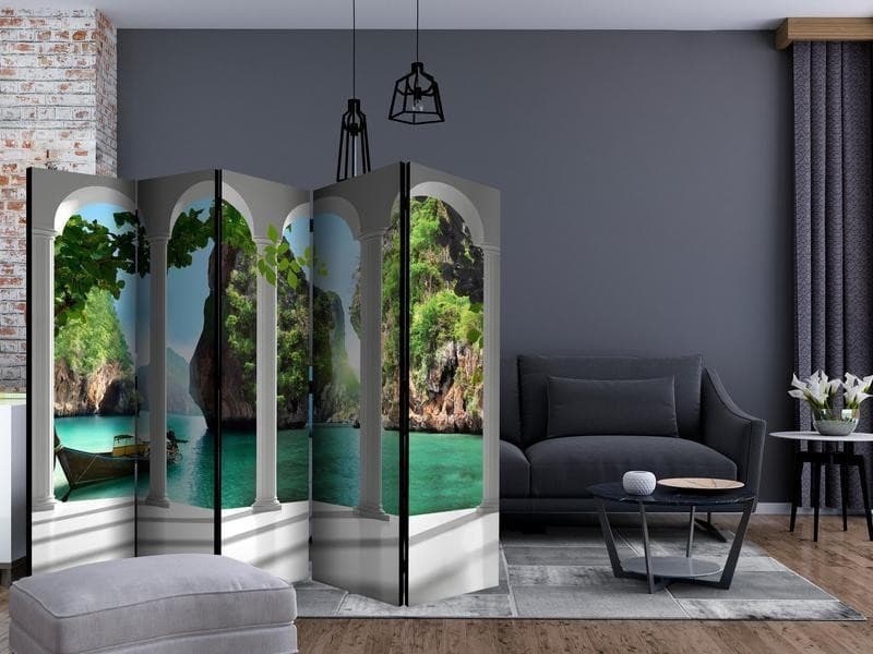Paravento On the terrace II [Room Dividers] in Paraventi Collezione Casa - Trebisacce, commercioVirtuoso.it