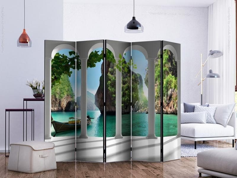 Paravento On the terrace II [Room Dividers] in Paraventi Collezione Casa - Trebisacce, commercioVirtuoso.it