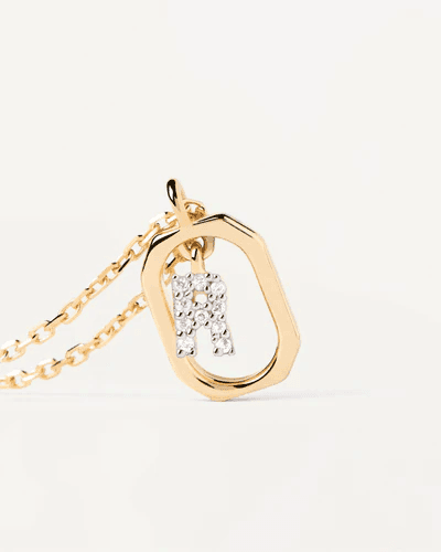 PDPAOLA  - COLLANA CON LETTERA R MINI in Collane Alba Gioielli - Casoria, commercioVirtuoso.it