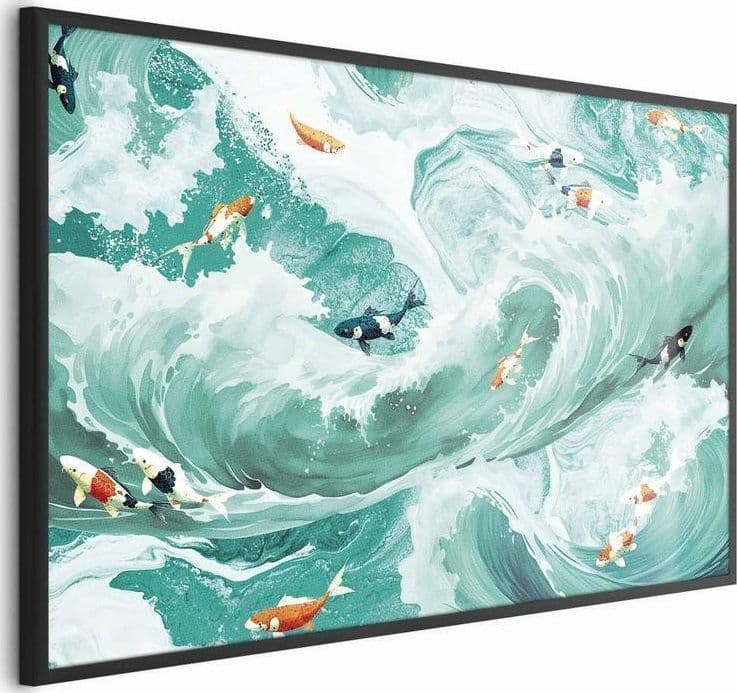 Poster - Fish and Waves in Poster e stampe Collezione Casa - Trebisacce, commercioVirtuoso.it