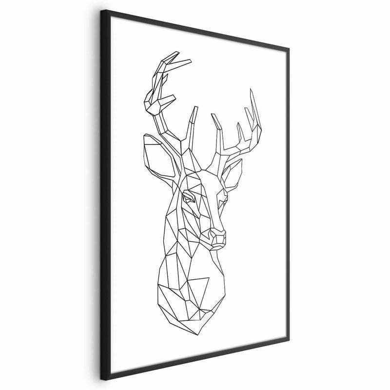 Poster - Geometric Deer in Poster e stampe Collezione Casa - Trebisacce, commercioVirtuoso.it