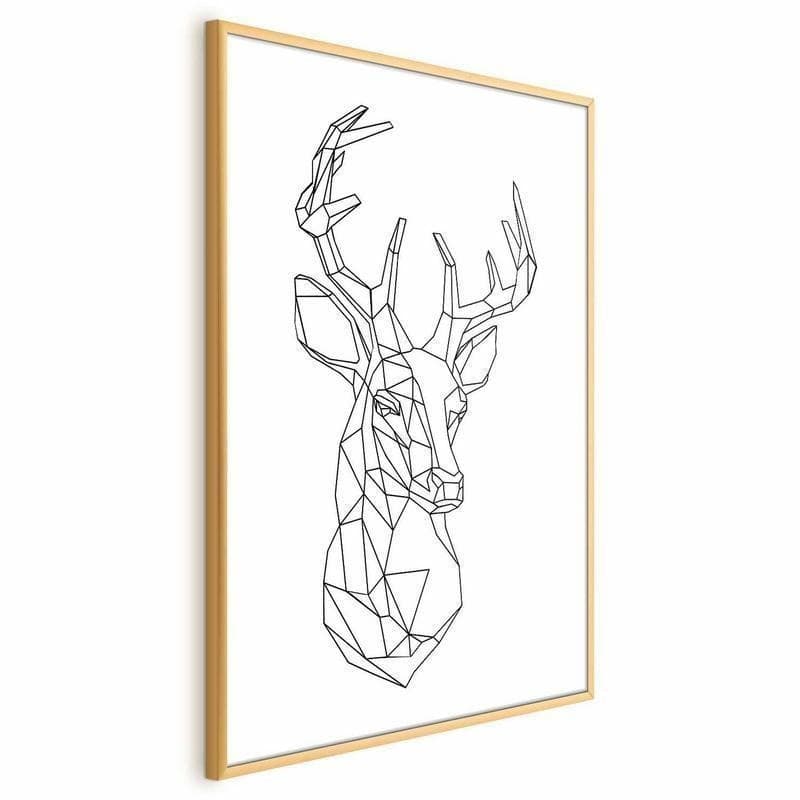 Poster - Geometric Deer in Poster e stampe Collezione Casa - Trebisacce, commercioVirtuoso.it