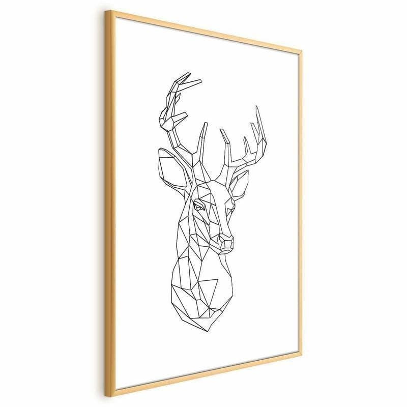 Poster - Geometric Deer in Poster e stampe Collezione Casa - Trebisacce, commercioVirtuoso.it