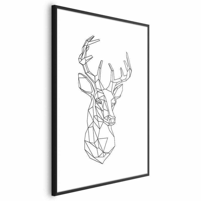 Poster - Geometric Deer in Poster e stampe Collezione Casa - Trebisacce, commercioVirtuoso.it