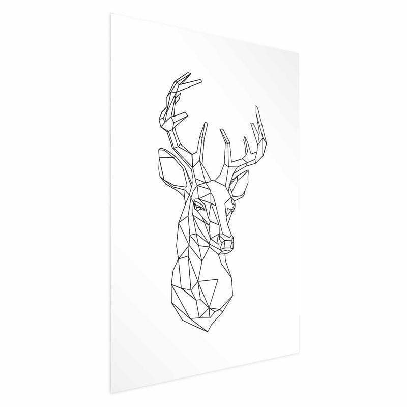 Poster - Geometric Deer in Poster e stampe Collezione Casa - Trebisacce, commercioVirtuoso.it