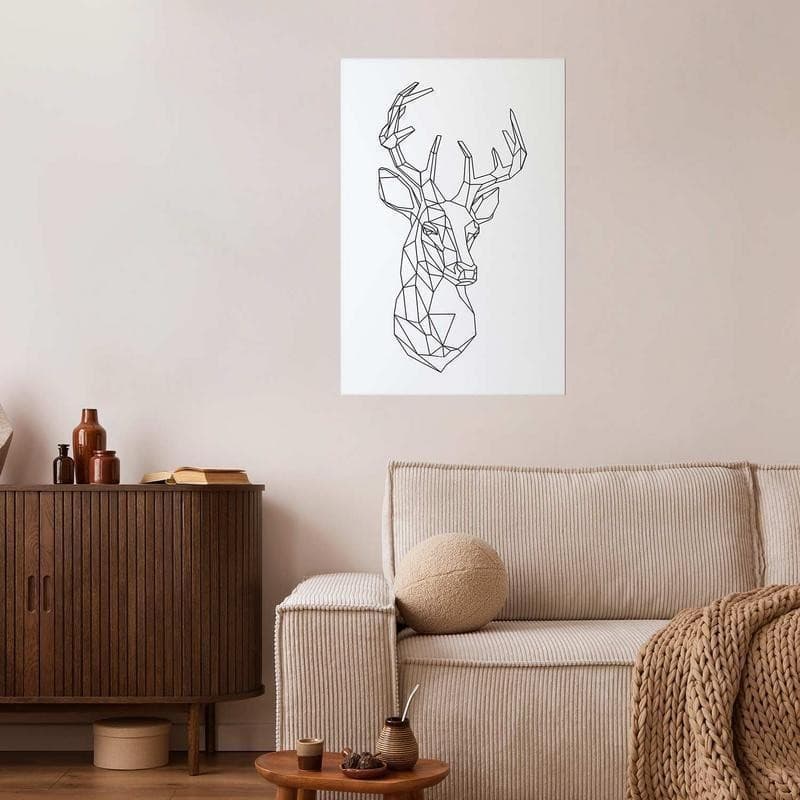 Poster - Geometric Deer in Poster e stampe Collezione Casa - Trebisacce, commercioVirtuoso.it