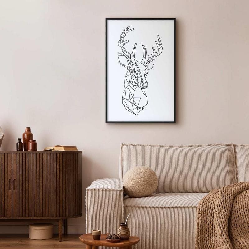 Poster - Geometric Deer in Poster e stampe Collezione Casa - Trebisacce, commercioVirtuoso.it