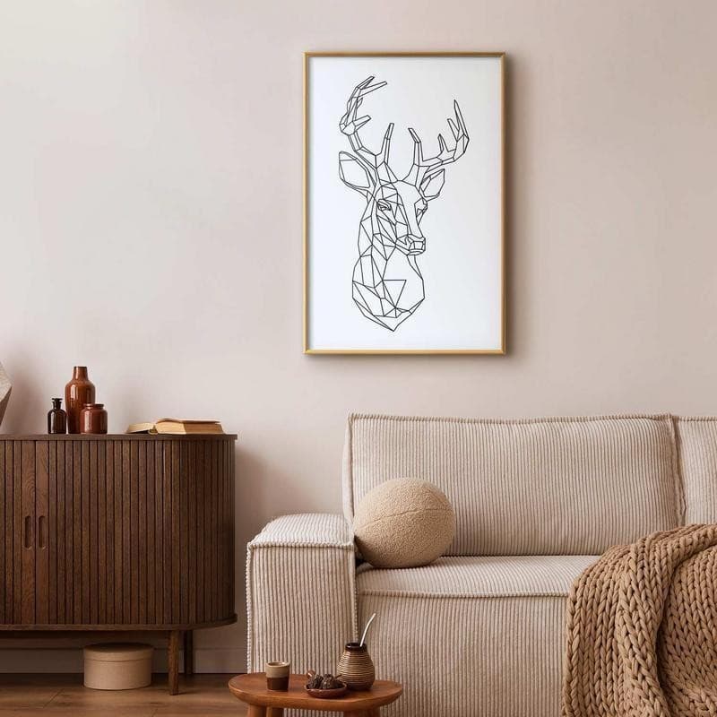 Poster - Geometric Deer in Poster e stampe Collezione Casa - Trebisacce, commercioVirtuoso.it