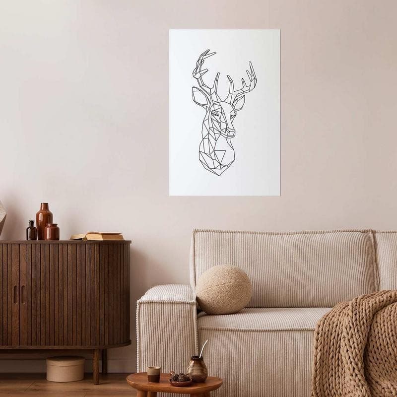 Poster - Geometric Deer in Poster e stampe Collezione Casa - Trebisacce, commercioVirtuoso.it