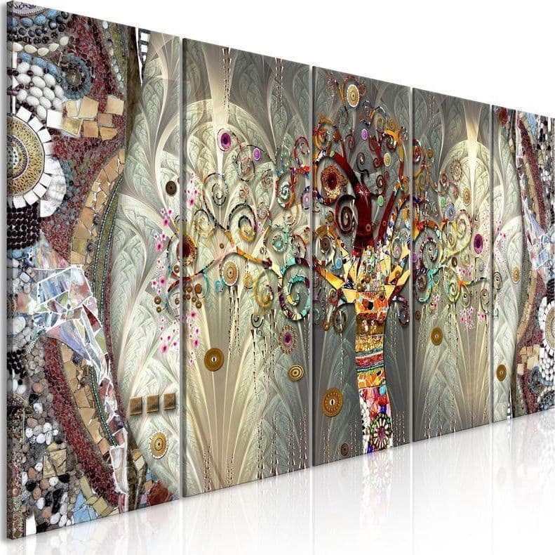 Quadro Tree of Life (5 Parts) Narrow in Cavalletti Collezione Casa - Trebisacce, commercioVirtuoso.it