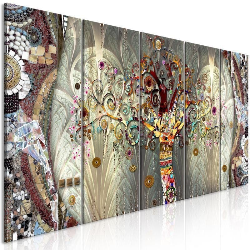 Quadro Tree of Life (5 Parts) Narrow in Cavalletti Collezione Casa - Trebisacce, commercioVirtuoso.it