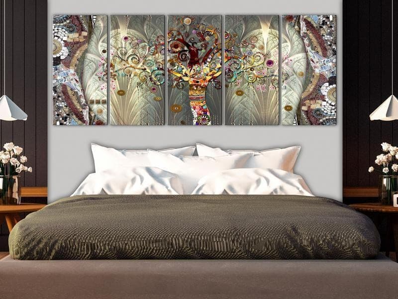 Quadro Tree of Life (5 Parts) Narrow in Cavalletti Collezione Casa - Trebisacce, commercioVirtuoso.it