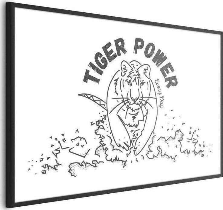 Poster - Tiger Power in Poster e stampe Collezione Casa - Trebisacce, commercioVirtuoso.it