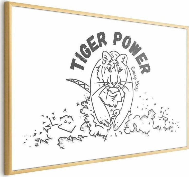Poster - Tiger Power in Poster e stampe Collezione Casa - Trebisacce, commercioVirtuoso.it