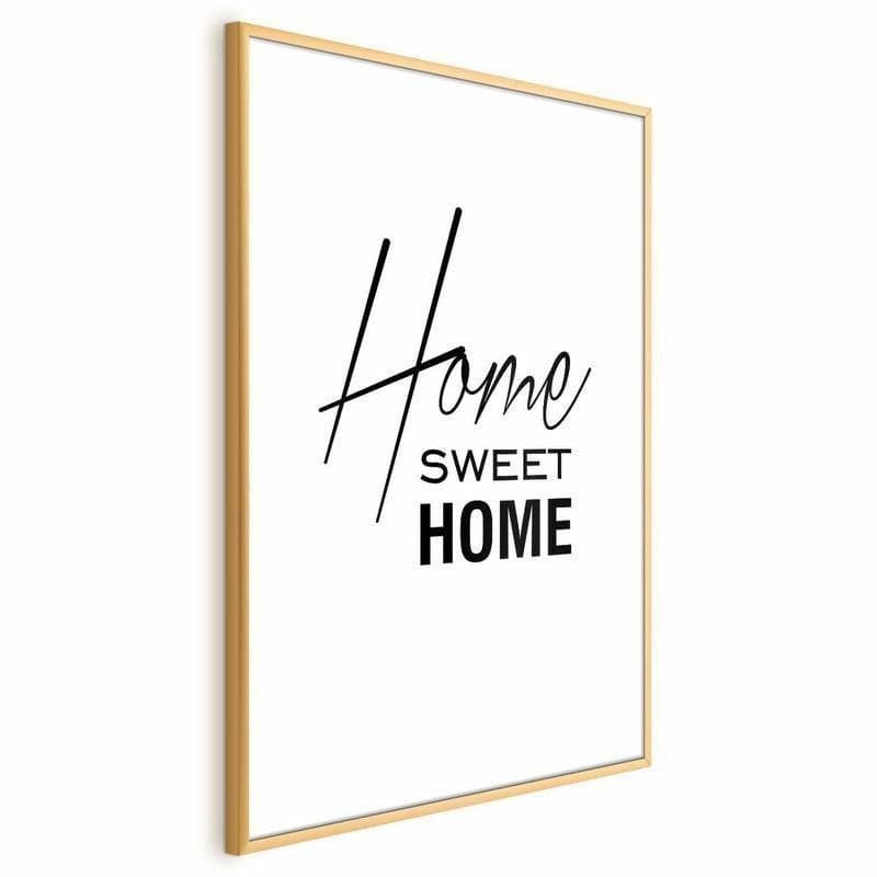 Poster - Black and White: Home Sweet Home in Poster e stampe Collezione Casa - Trebisacce, commercioVirtuoso.it