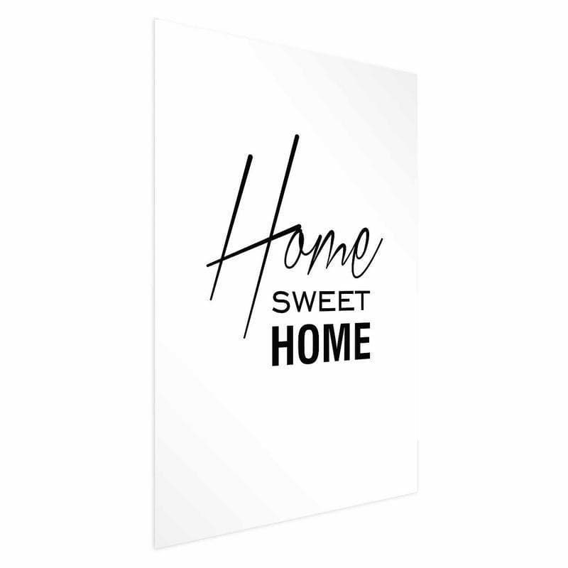 Poster - Black and White: Home Sweet Home in Poster e stampe Collezione Casa - Trebisacce, commercioVirtuoso.it