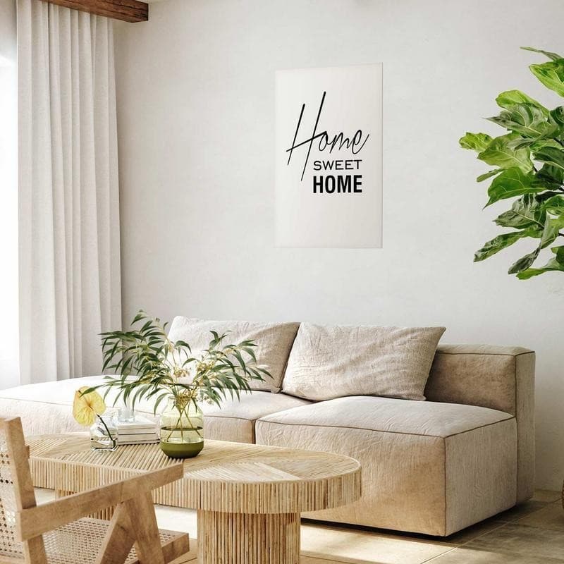 Poster - Black and White: Home Sweet Home in Poster e stampe Collezione Casa - Trebisacce, commercioVirtuoso.it