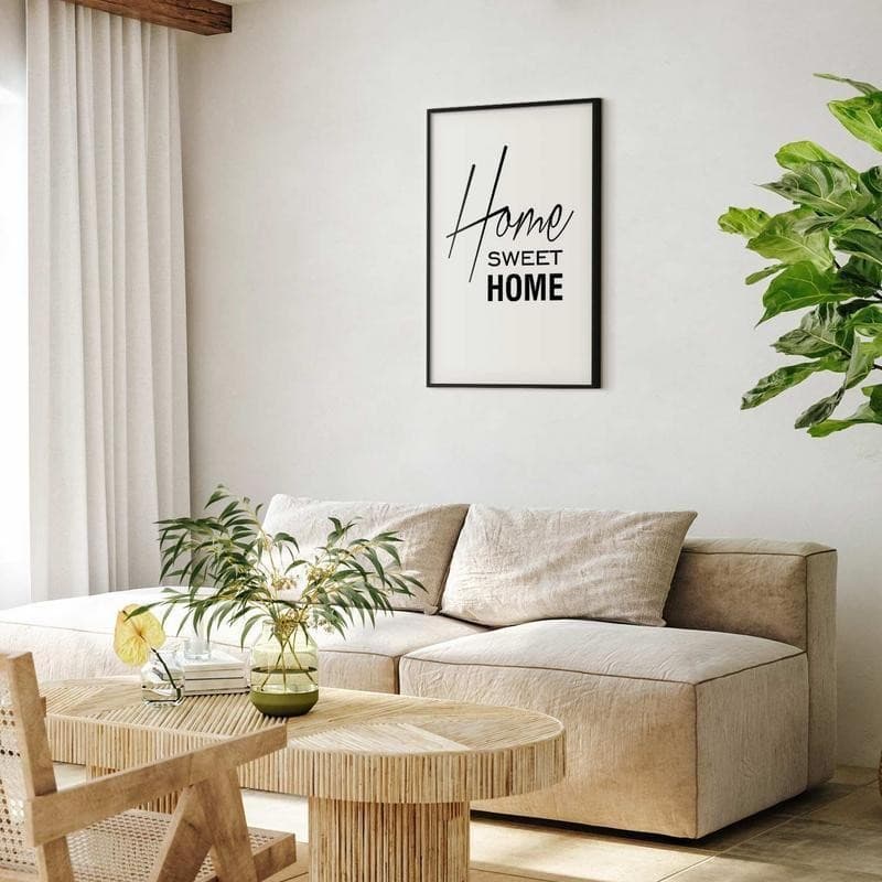 Poster - Black and White: Home Sweet Home in Poster e stampe Collezione Casa - Trebisacce, commercioVirtuoso.it