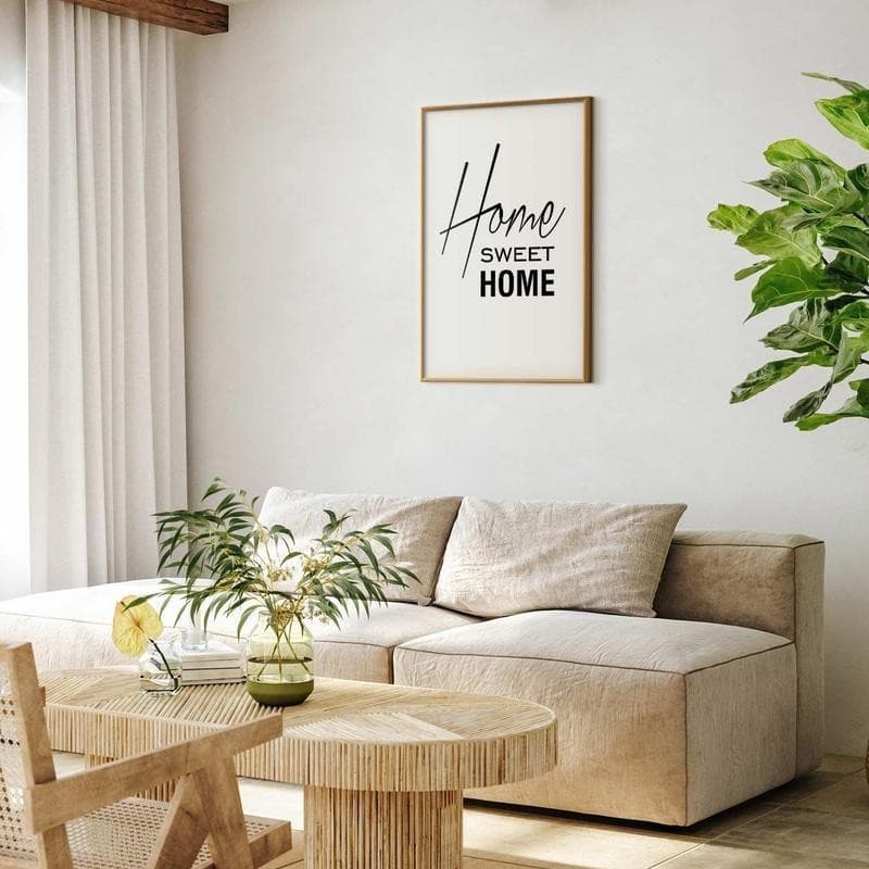 Poster - Black and White: Home Sweet Home in Poster e stampe Collezione Casa - Trebisacce, commercioVirtuoso.it