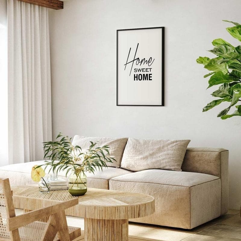 Poster - Black and White: Home Sweet Home in Poster e stampe Collezione Casa - Trebisacce, commercioVirtuoso.it