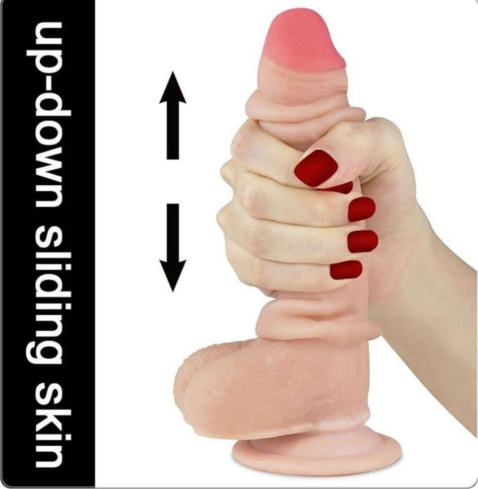 Dildo Realistico Scorrevole Doppio Strato 17,5 cm in Dildo doppi Sexy Tentazioni - Siracusa, commercioVirtuoso.it