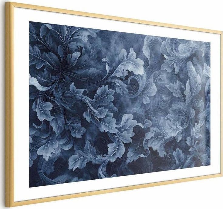 Poster - Dense, Dark Blue Abstract Ornaments in Poster e stampe Collezione Casa - Trebisacce, commercioVirtuoso.it