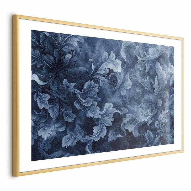 Poster - Dense, Dark Blue Abstract Ornaments in Poster e stampe Collezione Casa - Trebisacce, commercioVirtuoso.it