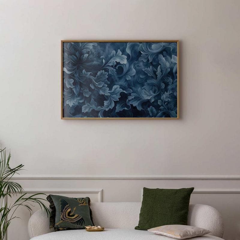 Poster - Dense, Dark Blue Abstract Ornaments in Poster e stampe Collezione Casa - Trebisacce, commercioVirtuoso.it