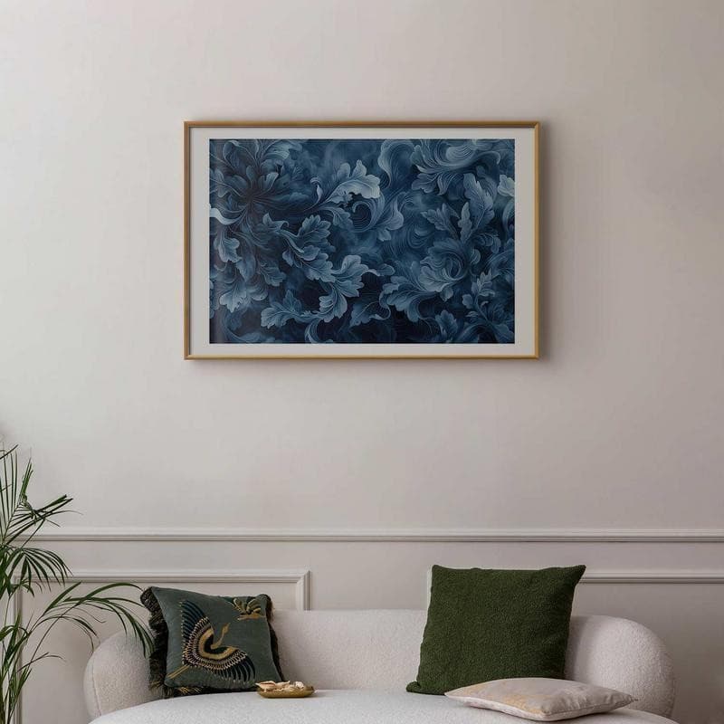 Poster - Dense, Dark Blue Abstract Ornaments in Poster e stampe Collezione Casa - Trebisacce, commercioVirtuoso.it