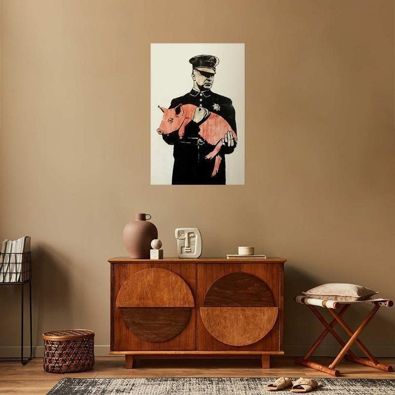 Poster - Police Pig in Poster e stampe Collezione Casa - Trebisacce, commercioVirtuoso.it