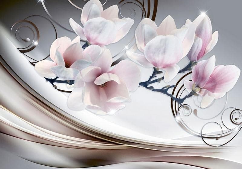 Fotomurale Bella Magnolia in Carta da parati Collezione Casa - Trebisacce, commercioVirtuoso.it