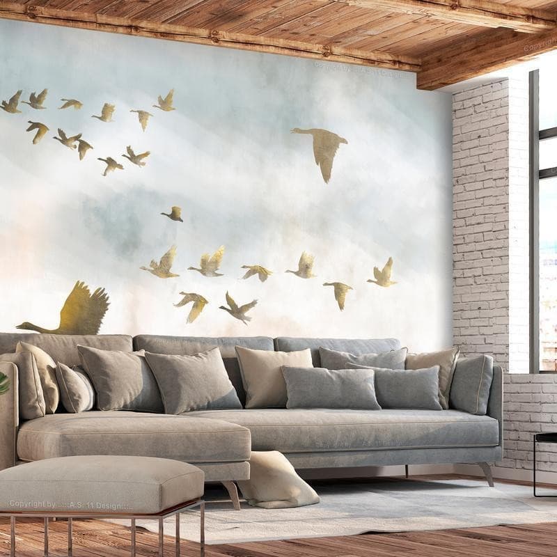 Fotomurale Golden Geese in Carta da parati Collezione Casa - Trebisacce, commercioVirtuoso.it