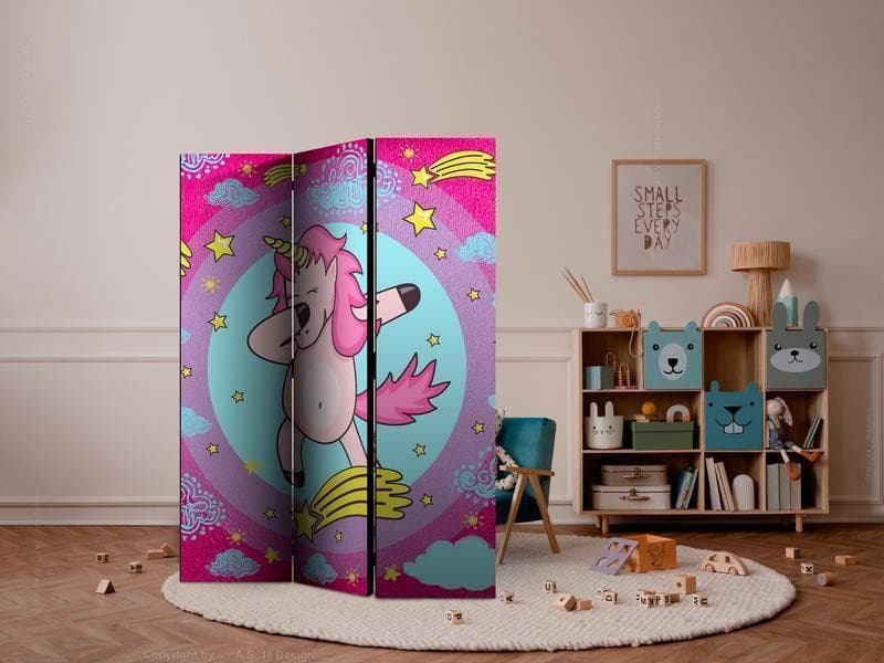 Paravento Dancing Unicorn [divisori da interno] in Paraventi Collezione Casa - Trebisacce, commercioVirtuoso.it