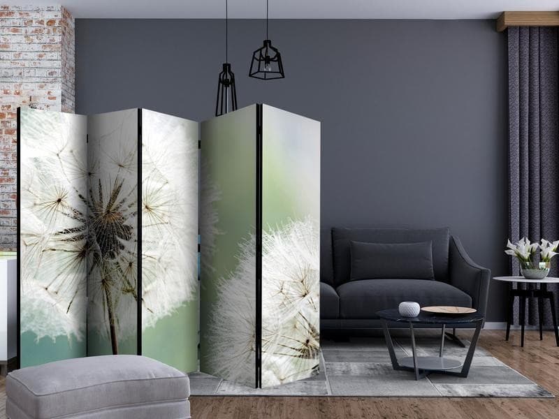 Paravento Two dandelions II [Room Dividers] in Paraventi Collezione Casa - Trebisacce, commercioVirtuoso.it
