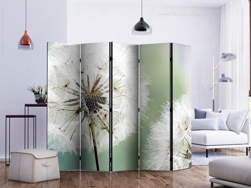 Paravento Two dandelions II [Room Dividers] in Paraventi Collezione Casa - Trebisacce, commercioVirtuoso.it