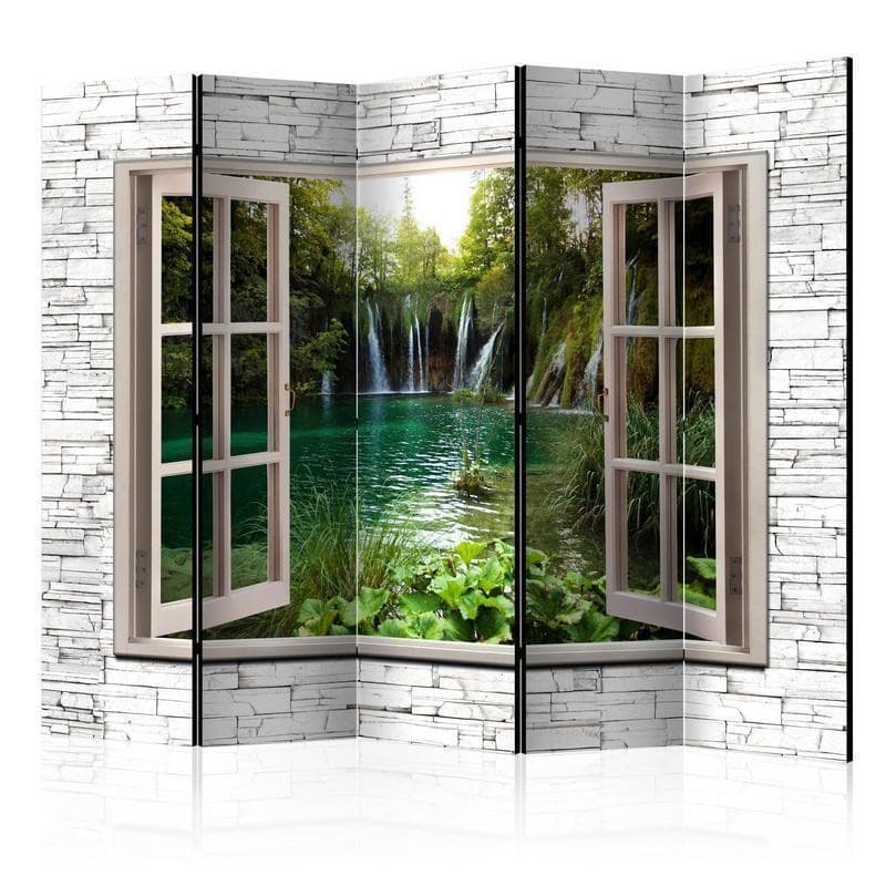 Paravento cascate verdi a cinque ante in Paraventi Collezione Casa - Trebisacce, commercioVirtuoso.it