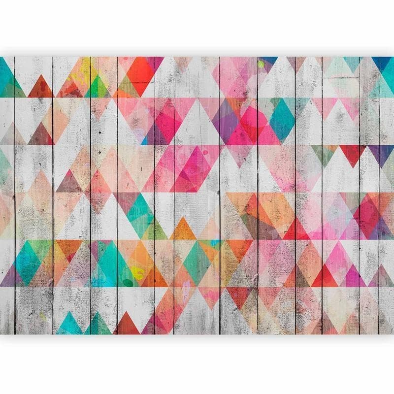 Fotomurale Rainbow Triangles in Carta da parati Collezione Casa - Trebisacce, commercioVirtuoso.it