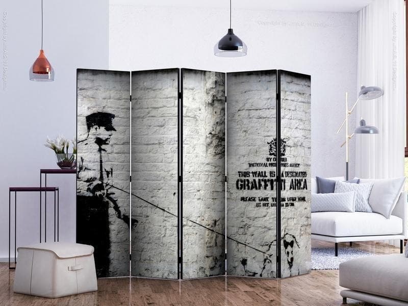 Paravento Banksy Graffiti Area II [Room Dividers] in Paraventi Collezione Casa - Trebisacce, commercioVirtuoso.it