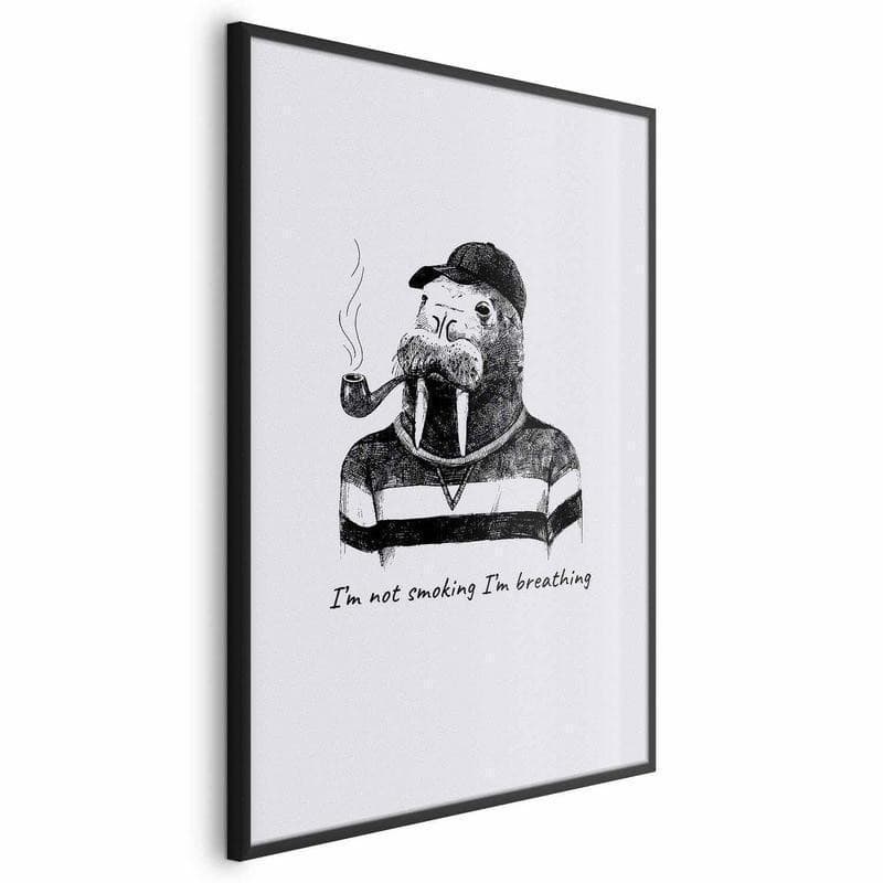 Poster - Im Not Smoking Im Breathing in Segnaletica antinfortunistica Collezione Casa - Trebisacce, commercioVirtuoso.it