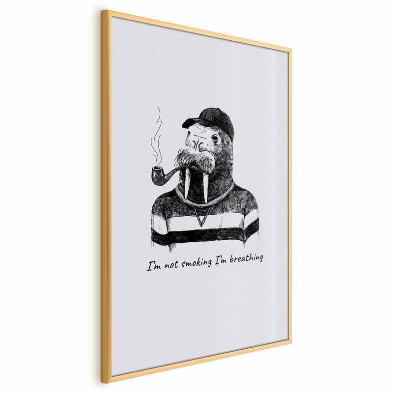 Poster - Im Not Smoking Im Breathing in Segnaletica antinfortunistica Collezione Casa - Trebisacce, commercioVirtuoso.it