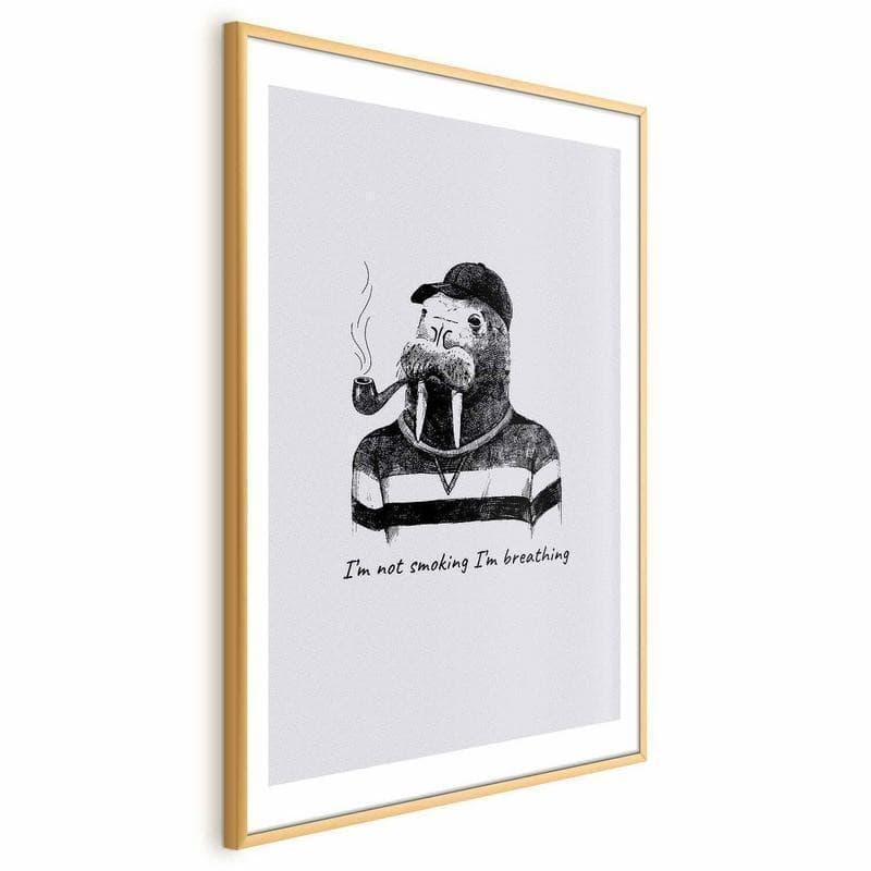 Poster - Im Not Smoking Im Breathing in Segnaletica antinfortunistica Collezione Casa - Trebisacce, commercioVirtuoso.it