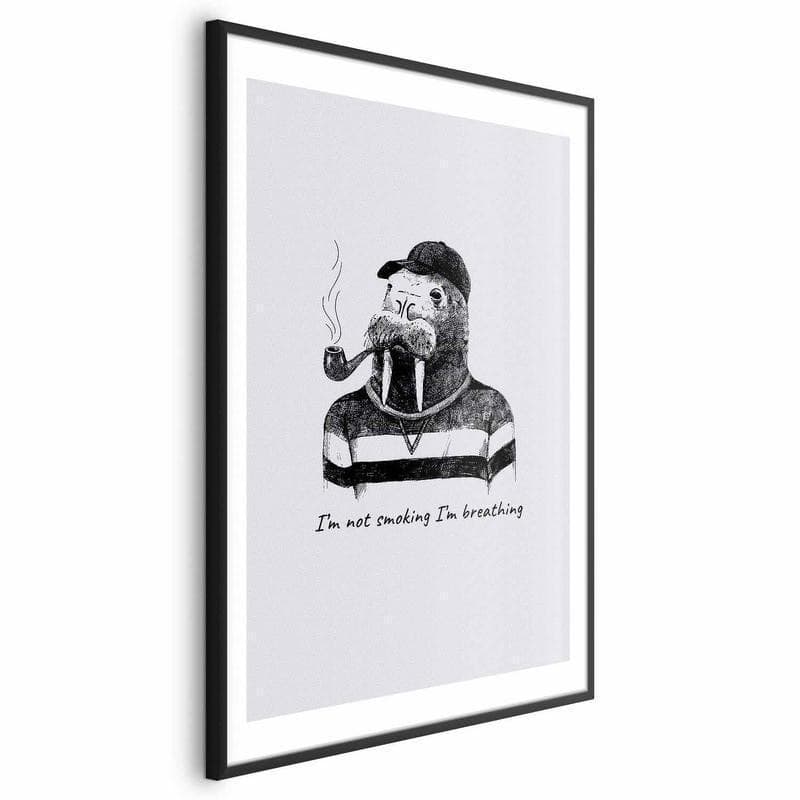 Poster - Im Not Smoking Im Breathing in Segnaletica antinfortunistica Collezione Casa - Trebisacce, commercioVirtuoso.it