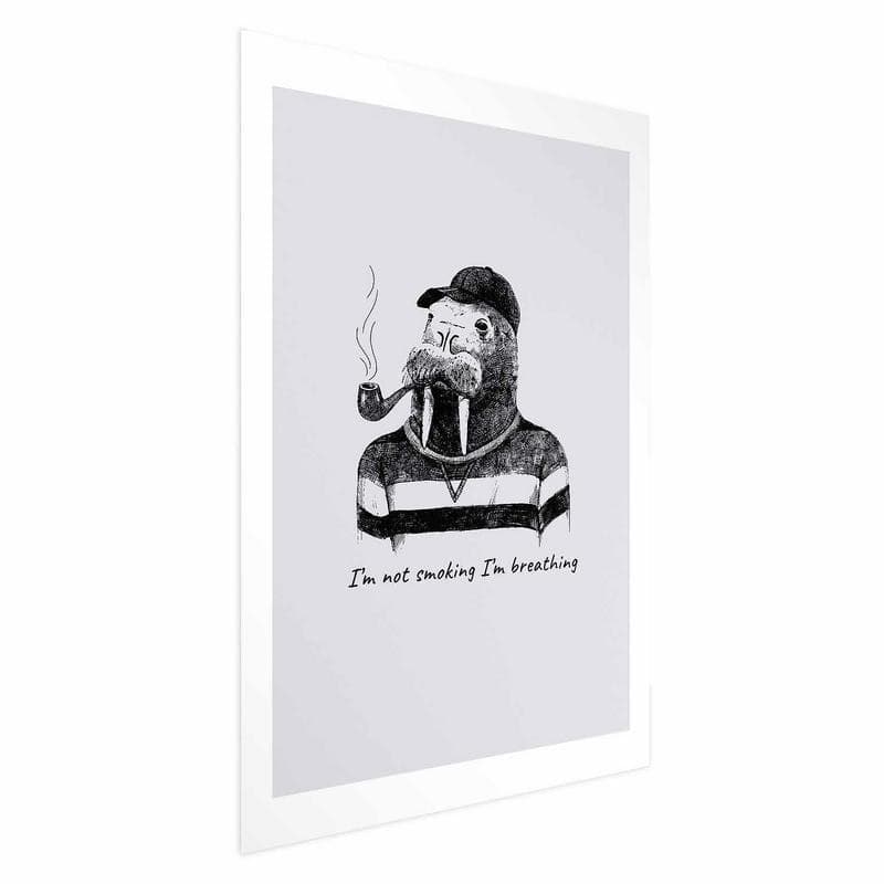 Poster - Im Not Smoking Im Breathing in Segnaletica antinfortunistica Collezione Casa - Trebisacce, commercioVirtuoso.it