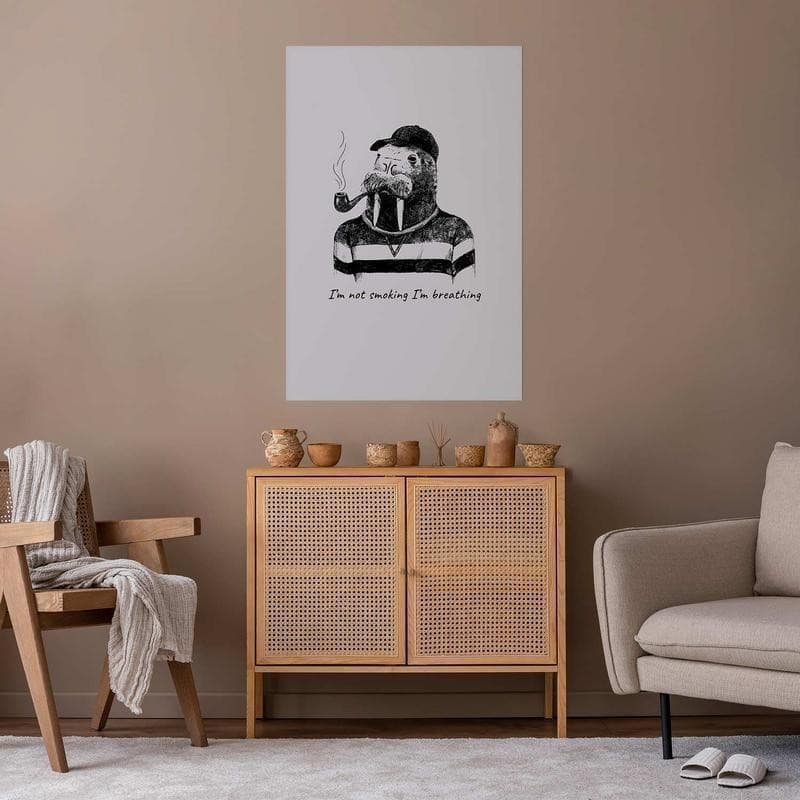 Poster - Im Not Smoking Im Breathing in Segnaletica antinfortunistica Collezione Casa - Trebisacce, commercioVirtuoso.it