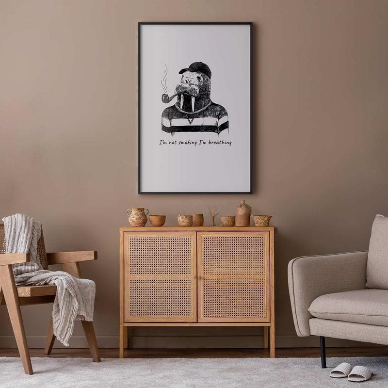 Poster - Im Not Smoking Im Breathing in Segnaletica antinfortunistica Collezione Casa - Trebisacce, commercioVirtuoso.it