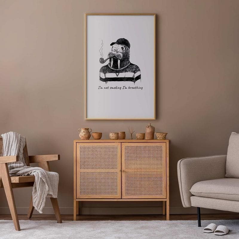 Poster - Im Not Smoking Im Breathing in Segnaletica antinfortunistica Collezione Casa - Trebisacce, commercioVirtuoso.it