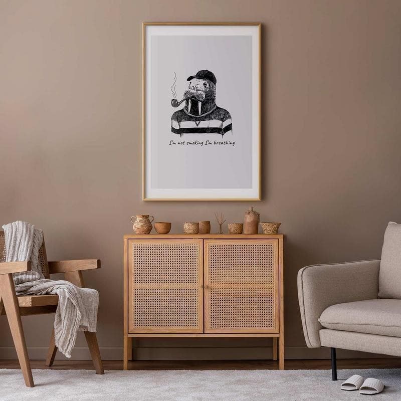 Poster - Im Not Smoking Im Breathing in Segnaletica antinfortunistica Collezione Casa - Trebisacce, commercioVirtuoso.it